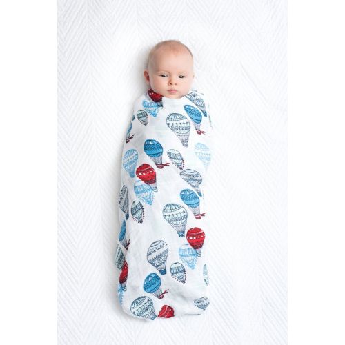  Aden + anais aden + anais Classic Swaddle Baby Blanket, 100% Cotton Muslin, Large 47 X 47 inch, 4 Pack, Rock...