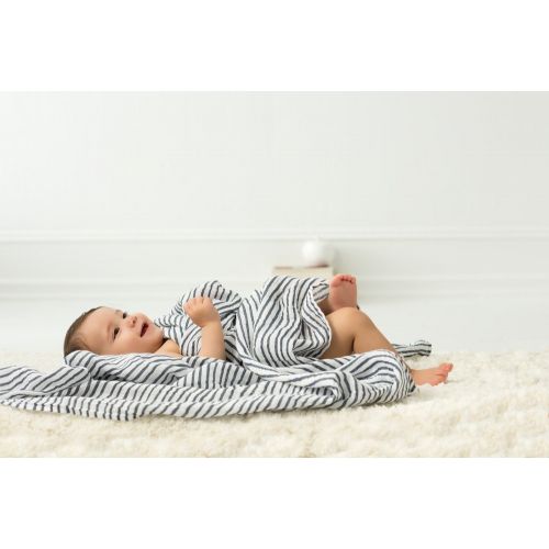  Aden + anais aden + anais Classic Swaddle Baby Blanket, 100% Cotton Muslin, Large 47 X 47 inch, 4 Pack, Rock...