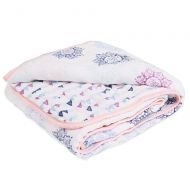 Aden + anais aden by aden + anais Muslin Blanket, 100% Cotton Muslin, 4 Layer Lightweight and Breathable, Large 44...
