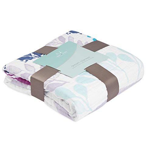  Aden + anais aden + anais Dream Blanket, 100% Cotton Muslin, 4 Layer lightweight and breathable, Large 47 X 47...