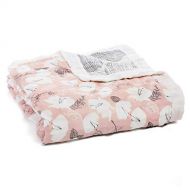 Aden + anais aden + anais Silky Soft Dream Blanket, 100% Cotton Bamboo Muslin, 4 Layer Lightweight and...