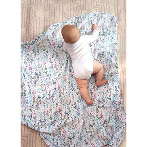  Aden + anais aden + anais Disney, Swaddle Blanket | Boutique Muslin Blankets for Girls & Boys | Baby Receiving Swaddles | Ideal Newborn & Infant Swaddling Set | Perfect Shower Gifts, 4 Pack Bam