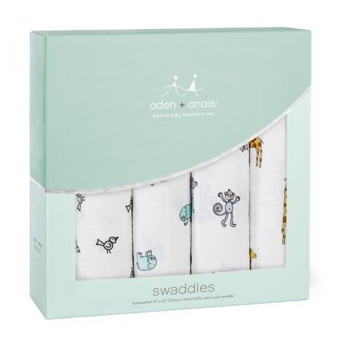  Aden + anais aden + anais Swaddle Blanket | Boutique Muslin Blankets for Girls & Boys | Baby Receiving Swaddles |...