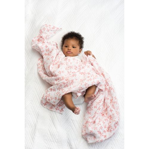  Aden + anais aden + anais Swaddle Blanket | Boutique Muslin Blankets for Girls & Boys | Baby Receiving Swaddles | Ideal Newborn & Infant Swaddling Set | Perfect Shower Gifts, 4 Pack, Bird Song