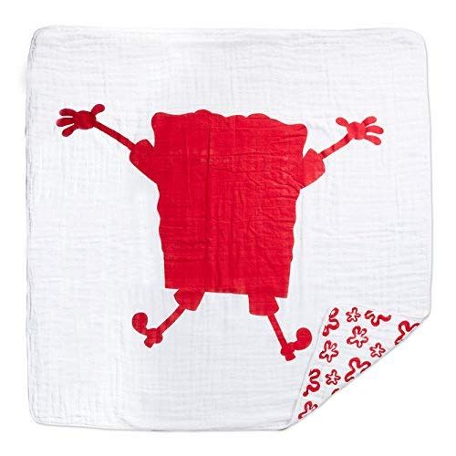  Aden + anais aden + anais Classic Dream Blanket, (RED) Spongebob Squarepants