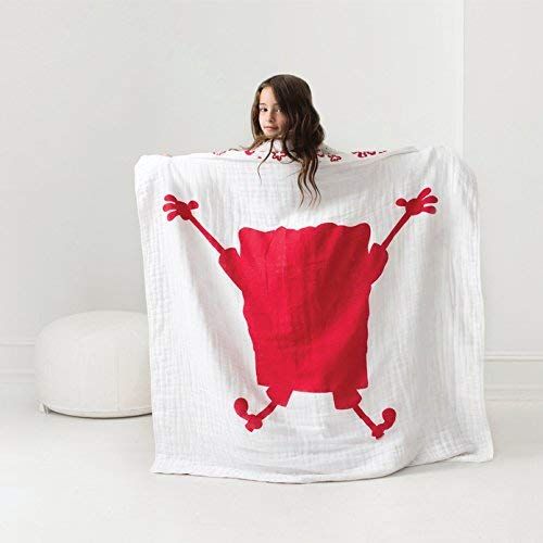  Aden + anais aden + anais Classic Dream Blanket, (RED) Spongebob Squarepants