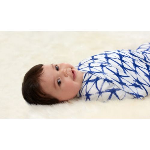  Aden + anais aden + anais Silky Soft Swaddle Baby Blanket; 100% Viscose Bamboo Muslin; Large 47 X 47 inch; 3 Pack;...