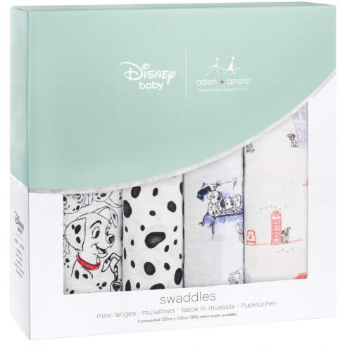  Aden + anais aden + anais Disney Classic Swaddle 4 Pack - 101 Dalmatians