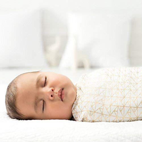  Aden + anais aden + anais Swaddle Blanket | Boutique Metallic Muslin Blankets | Ideal for Baby Girls & Boys | Receiving Swaddles Newborn Boy & Girl, Unisex Infant Gift Items, Wearable Blankets