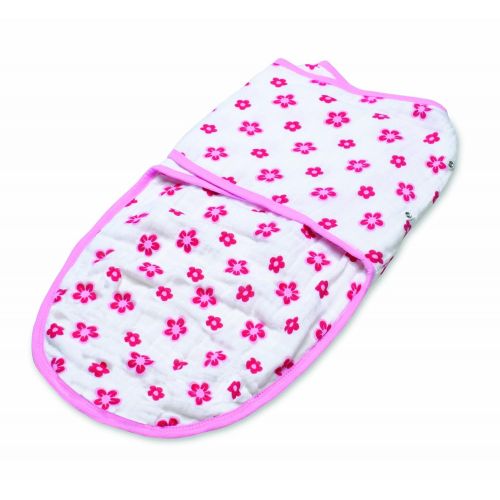  Aden + anais aden + anais Easy Swaddle Blanket, Princess Posie, Small/Medium (Discontinued by Manufacturer)