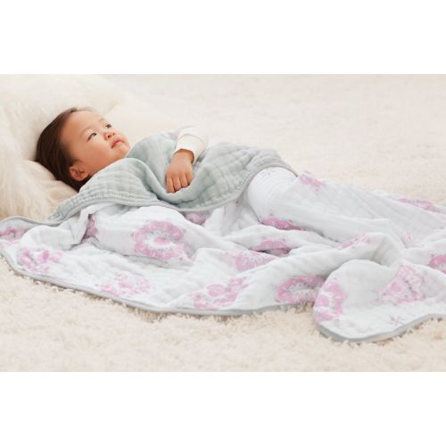  Aden + anais aden + anais Dream Blanket, 100% Cotton Muslin, 4 Layer lightweight and breathable, Large 47 X 47 inch, For The Birds - Medallion