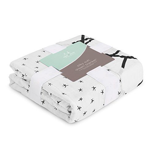  Aden + anais aden + anais Silky Soft Dream Blanket; 100% Viscose Bamboo Muslin; 4 Layer Lightweight and...