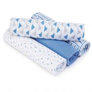 Aden + anais Aden by aden + anais Swaddle Baby Blankets, 4 Pack, Six Uses in One, 100% Cotton Muslin