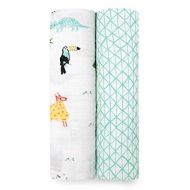 Aden + anais aden + anais Swaddle Blanket | Boutique Muslin Blankets for Girls & Boys | Baby Receiving Swaddles | Ideal Newborn Boy & Girl Gifts, Unisex Infant Shower Items, Toddler Gift, Weara