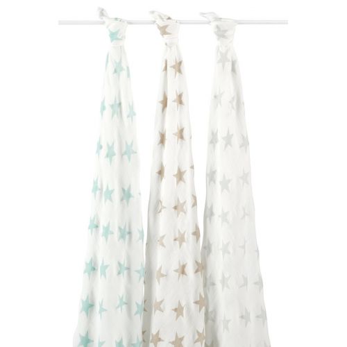  Aden + anais aden + anais Silky Soft Swaddles 3 Pack - Milky Way