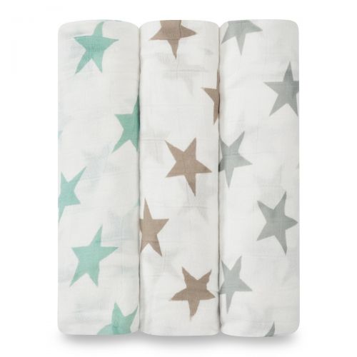  Aden + anais aden + anais Silky Soft Swaddles 3 Pack - Milky Way