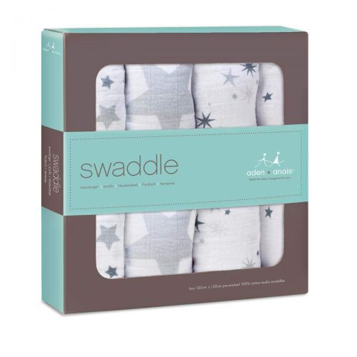  Aden + anais aden + anais Classic Swaddle - 4 Pack - Twinkle