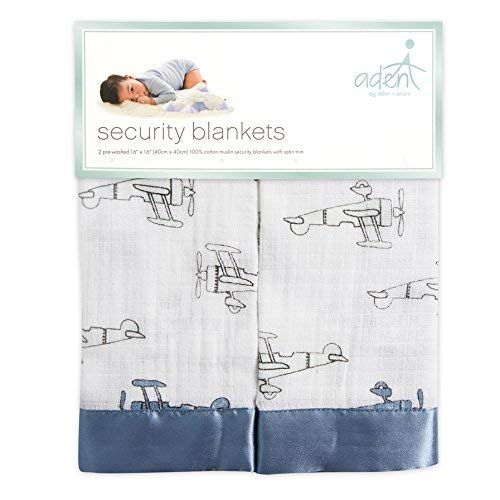  Aden by aden + anais Aden by Aden + Anais Security Blanket 2 Pack; Sky high