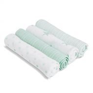 Aden by aden + anais aden by aden + anais Swaddle Baby Blanket, 100% Cotton Muslin, 4 Pack, 44 X 44 inch, Dream