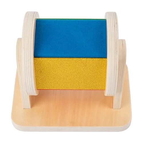  Adena Montessori Medium Size Spinning Drum with Multiple Materials Montessori Toys for Infant 6-12 Months 1 Year Old Babies Toddlers