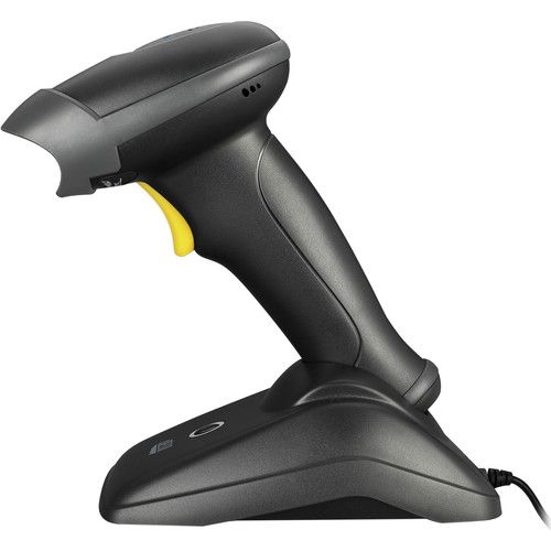  Adesso NuScan 2500TB Bluetooth Spill Resistant Antimicrobial 2D Barcode Scanner with Charging Cradle