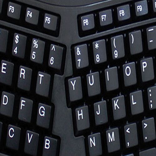  Adesso Tru-Form 3500 Wireless Ergonomic Keyboard with Trackball