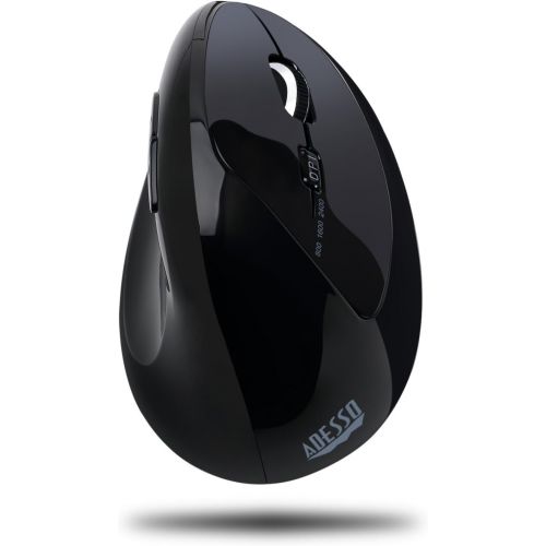  Adesso Imouse E30-2.4GHz Wireless Ergonomic Vertical Right-Handed Mouse, Black
