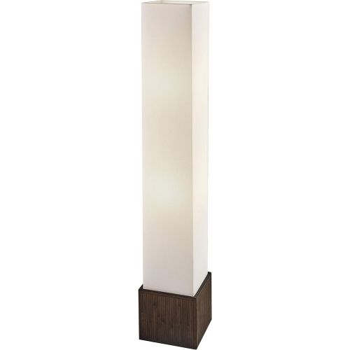  Adesso 3004-14 Sebu Floor Lantern, 50 Height, Teak Finish, 1 Lamp, Smart Outlet Compatible