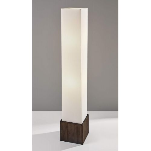  Adesso 3004-14 Sebu Floor Lantern, 50 Height, Teak Finish, 1 Lamp, Smart Outlet Compatible