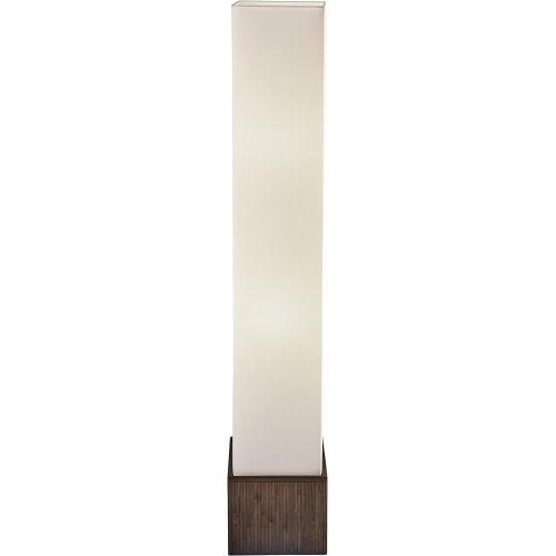  Adesso 3004-14 Sebu Floor Lantern, 50 Height, Teak Finish, 1 Lamp, Smart Outlet Compatible