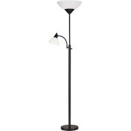 Adesso 7202-22 Piedmont Torchiere - Contemporary Floor Lamp with Adjustable Reading Lamp. Home Decor and Lighting