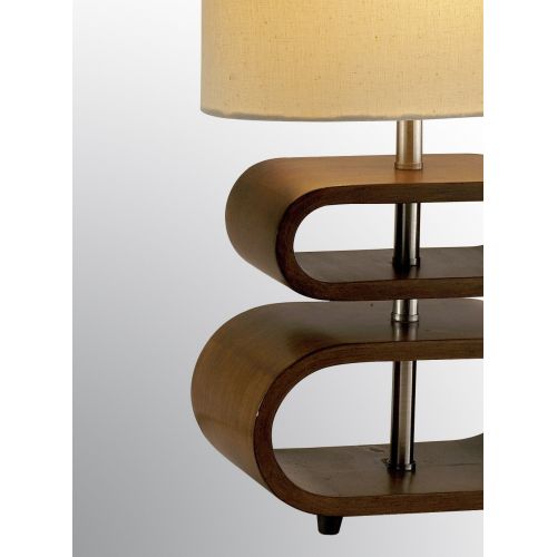  Adesso 3202-15 Rhythm 19.5 Table Lamp, Smart Outlet Compatible, One Size, Walnut