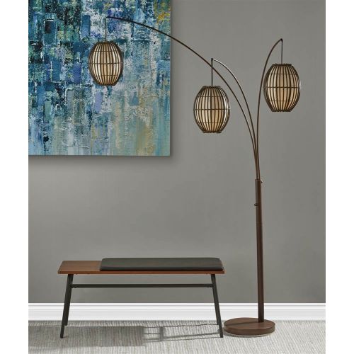  Adesso Maui 4026 Arc Lamp - Antique Bronze