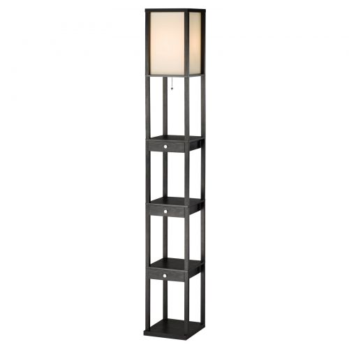  Adesso Murray 3450 Three Drawer Shelf Lamp - Black