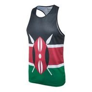 Adidas BOA Mens Printed Singlet Kenya Flag