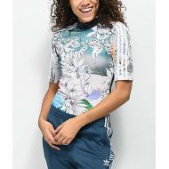 ADIDAS adidas Abstract Floral Mock Neck Shirt