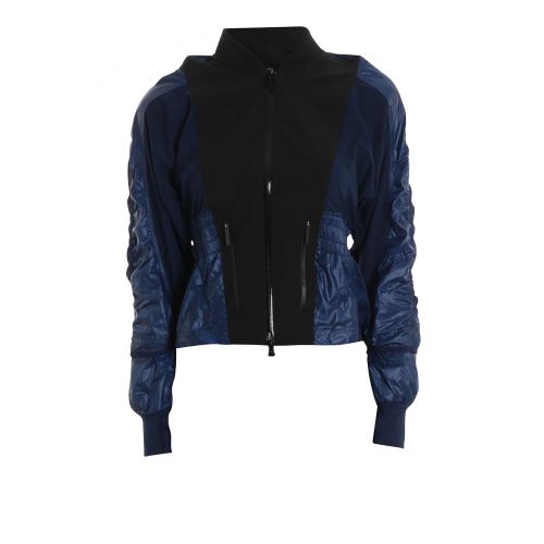 아디다스 Adidas by Stella McCartney Two-tone tech fabric sporty jacket