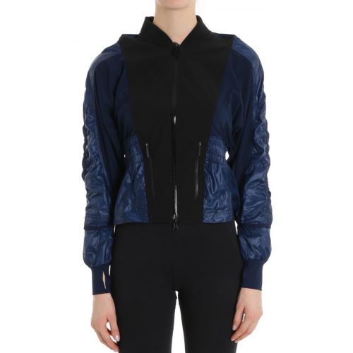 아디다스 Adidas by Stella McCartney Two-tone tech fabric sporty jacket