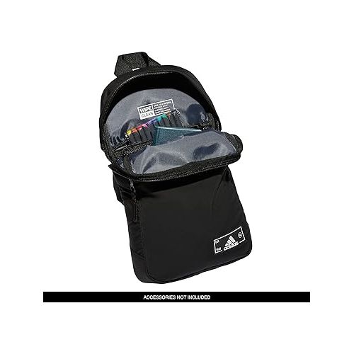 아디다스 adidas Essentials 2 Sling Crossbody Bag, Black, One Size