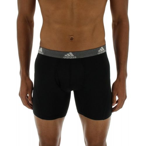 아디다스 adidas Mens Relaxed Performance Climalite Boxer Brief Underwear (2 Pack)