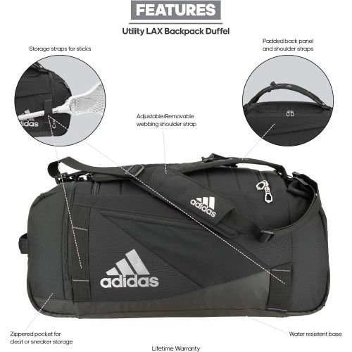 아디다스 adidas Unisex Utility Lacrosse Backpack Duffel