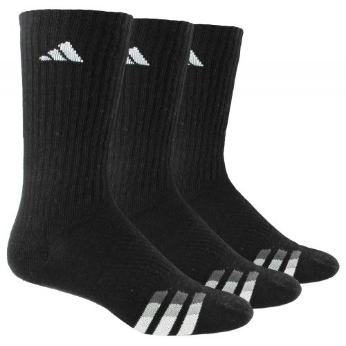 아디다스 Adidas adidas Mens Cushioned Crew Socks (3-pack)
