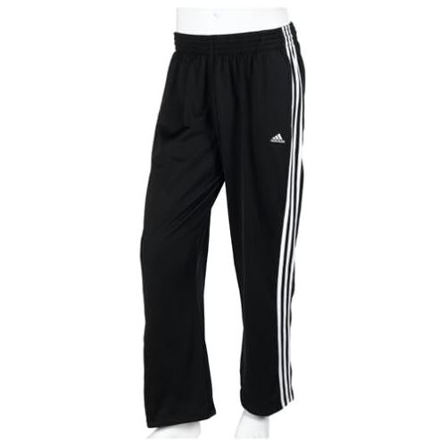 아디다스 adidas Mens 3-Stripe Tricot Pants, Black/White, X-Large/Tall