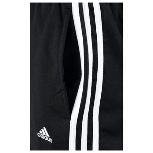 아디다스 adidas Mens 3-Stripe Tricot Pants, Black/White, X-Large/Tall