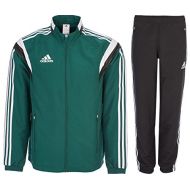 Adidas adidas Tracksuit Woven Soccer RefSuit Track Top Pants Training Black/Green G90430