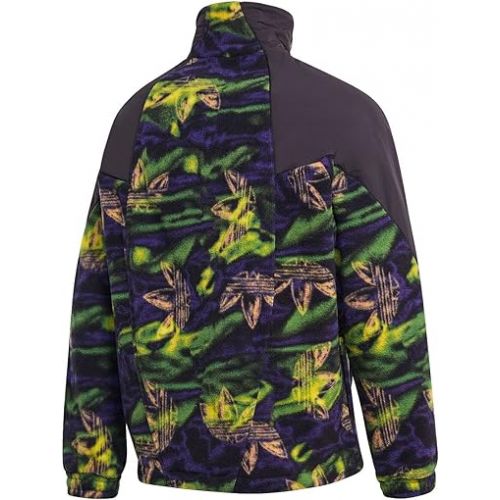 아디다스 adidas Originals Men's Big Trefoil Printed Polar Fleece Track Top