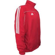 adidas Combat Sports 3-Stripes 100% Polyester Long Sleeve Light Track Jacket - Red White - Large