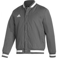 adidas Basecoach Jacket - Men's Baseball 2XL Grey/White