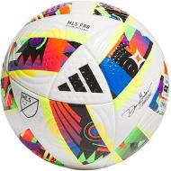 adidas Unisex-Adult MLS Pro Soccer Ball, White/Black/Solar Gold