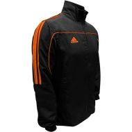 adidas Combat Sports 3-Stripes 100% Polyester Long Sleeve Light Track Jacket - Black Neon Orange - Small